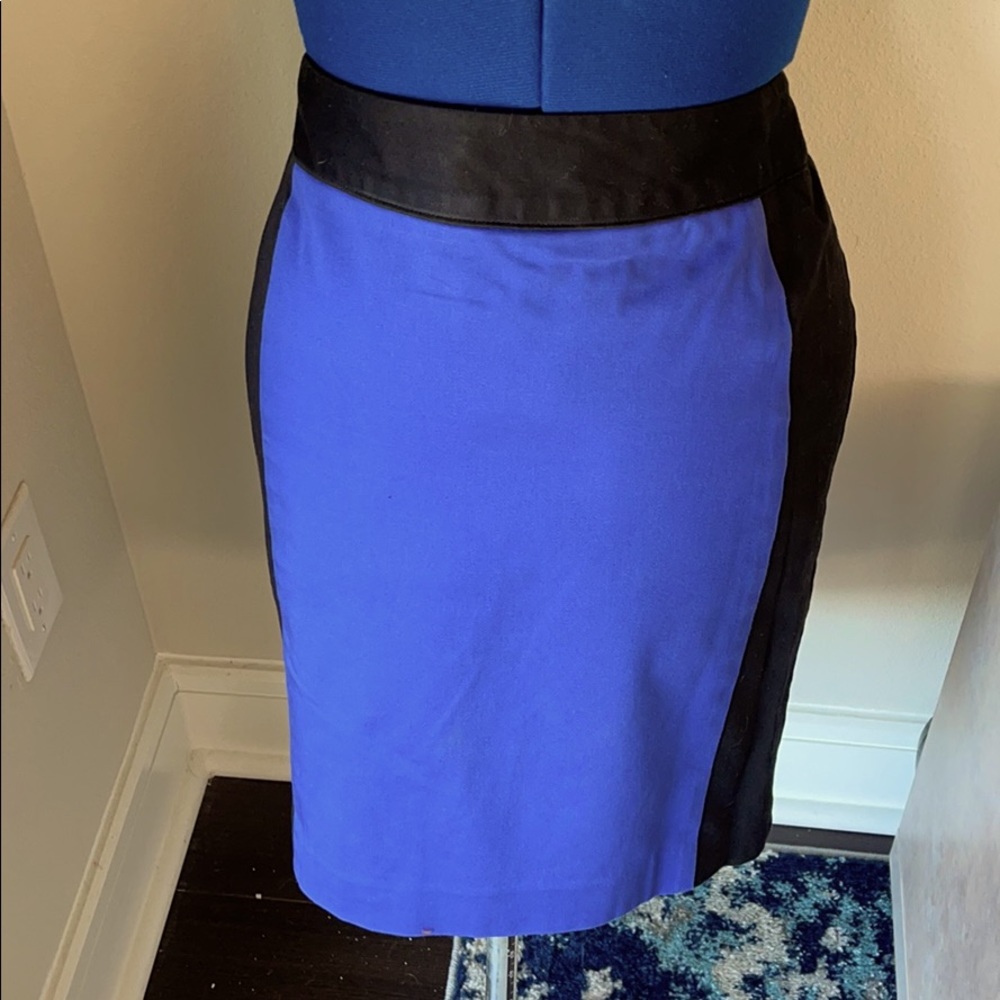 Liz Claiborne black/royal skirt